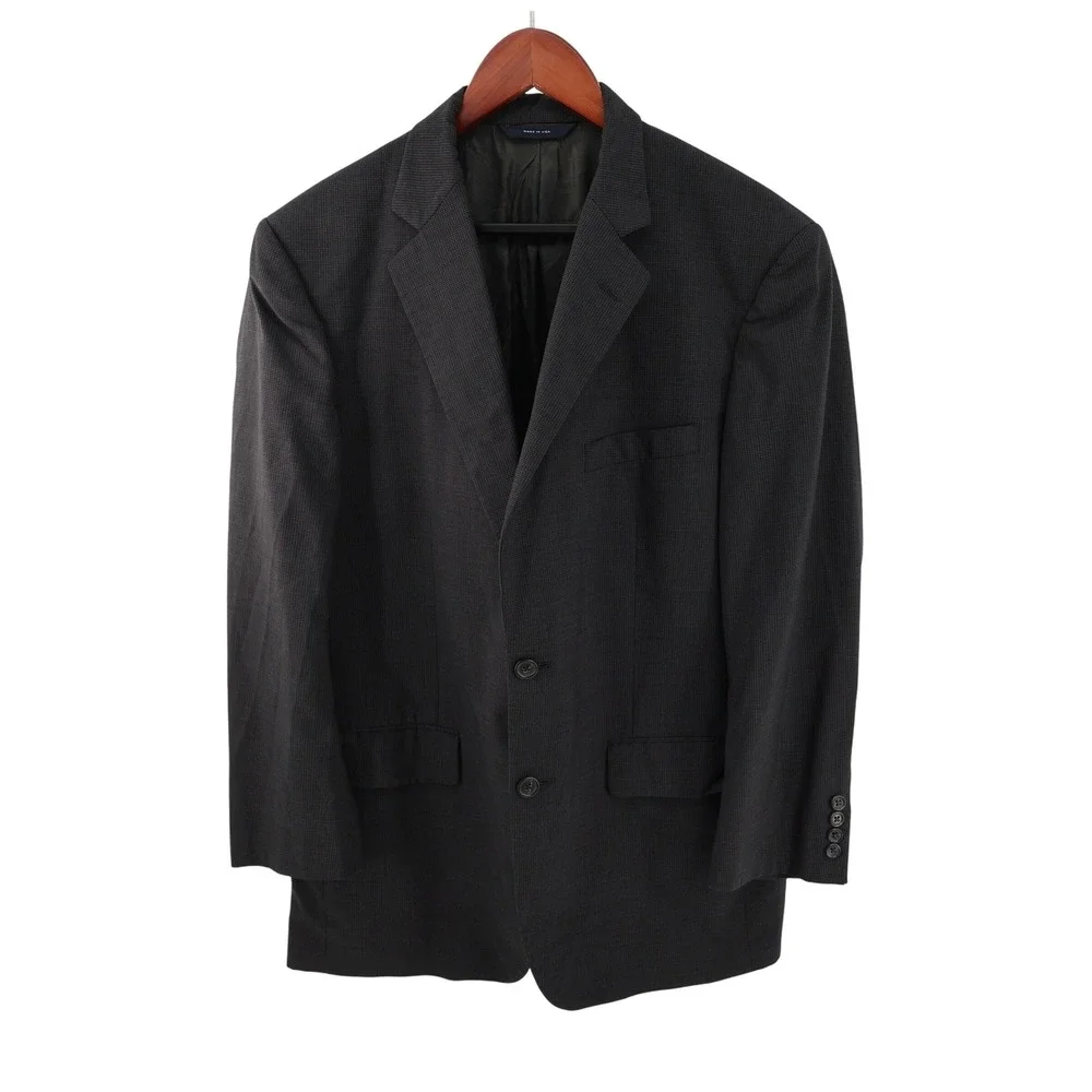 Brooks Brothers Brooks Ease Blazer Mens Gray Two Button Sport Coat‎ Size 41L